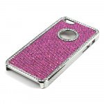 Wholesale iPhone 5 5S Sparkly Diamond Chrome Case (Purple)